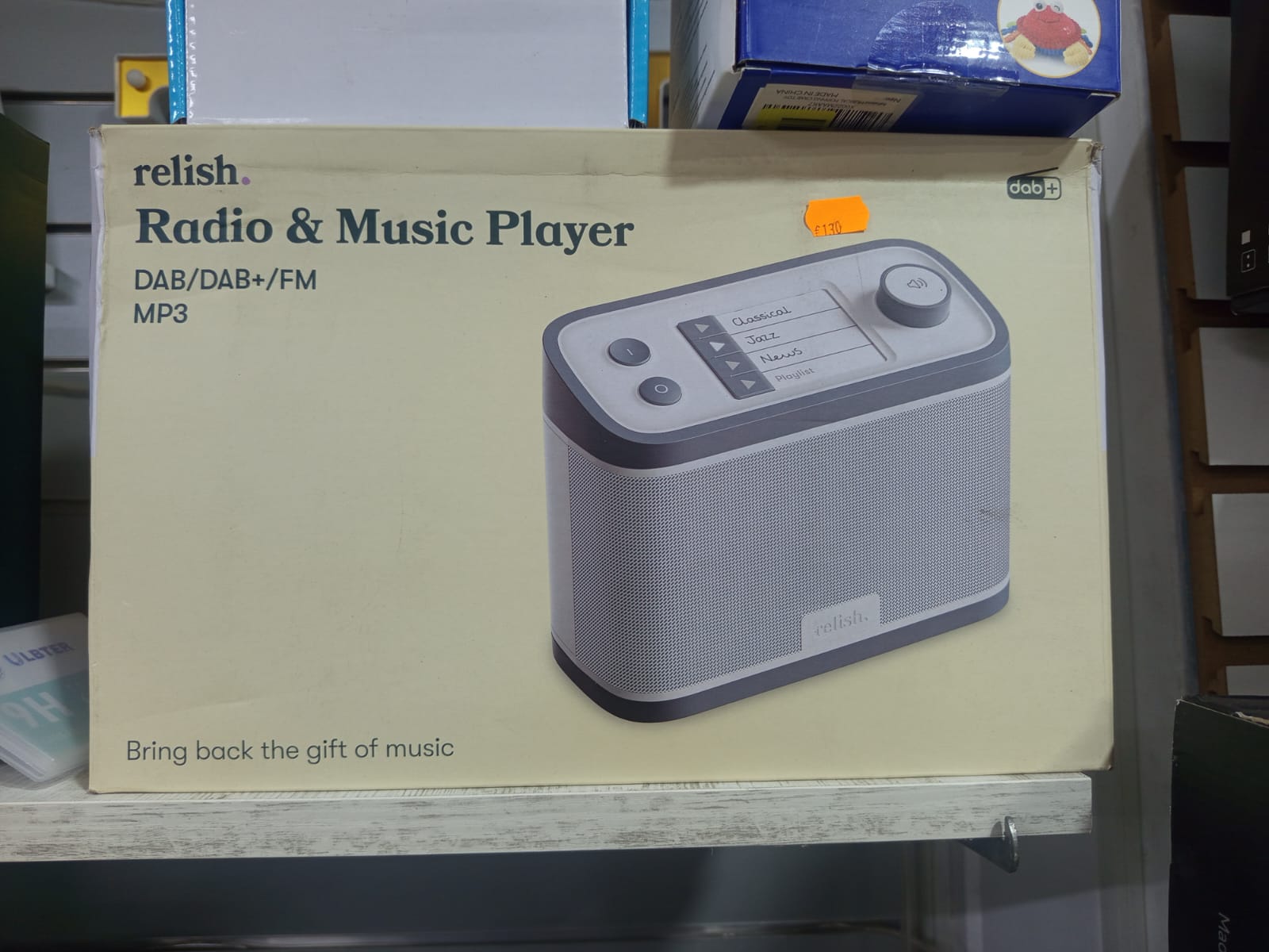 Relish - Simple Portable DAB/DAB+/FM Radio and MP3 Music Player for Seniors, those with Dementia, Alzheimer’s or Visually Impaired – USB, Large Buttons, Simple Design, Easy to Use - Image 2