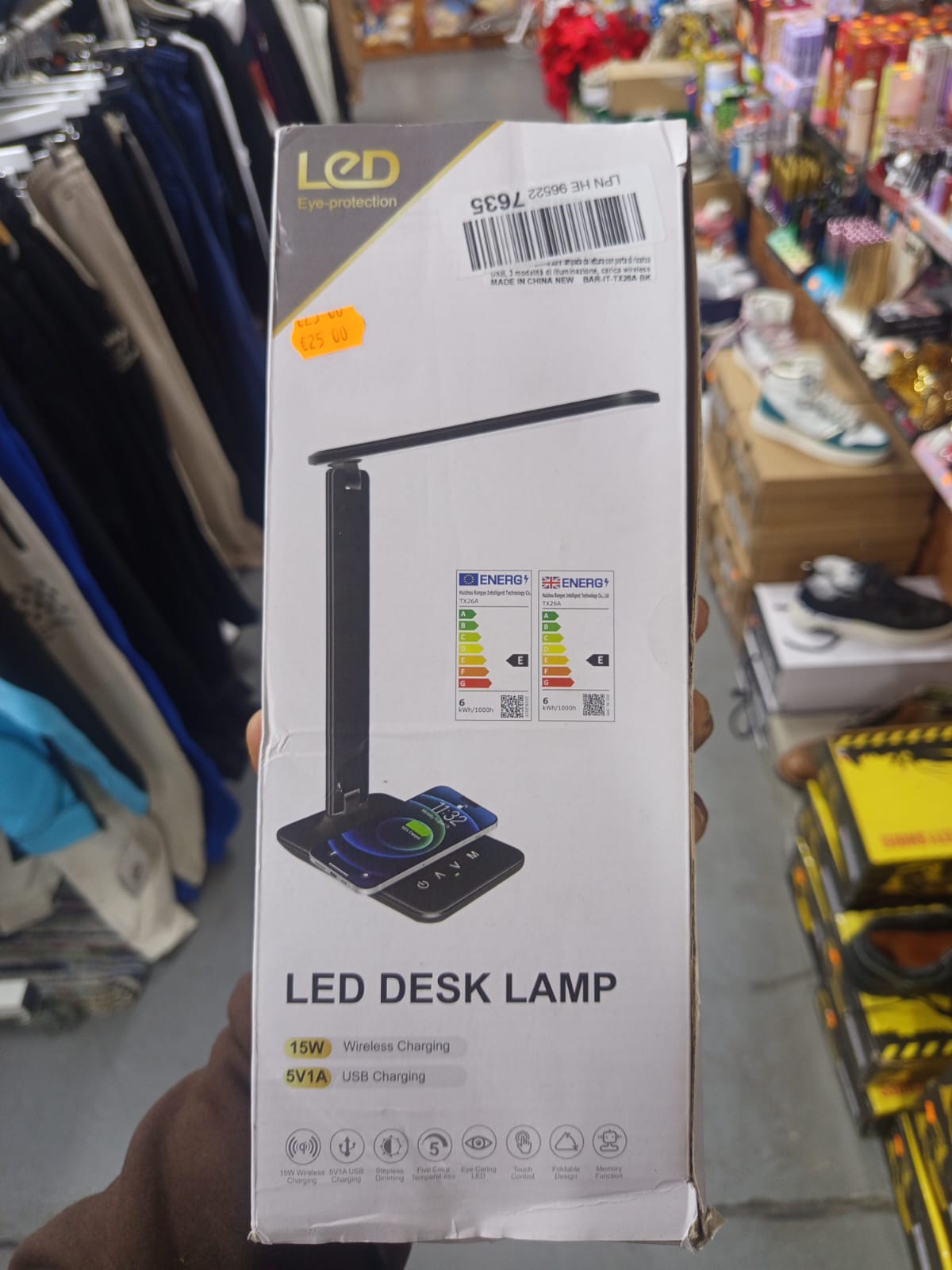 LED Desk Lamp, Foldable Dimmable Bedside Lamp with 5 Colour Modes and 5 Brightness Levels, USB Charging Port, for Reading Work (Black-Pro) - Image 2