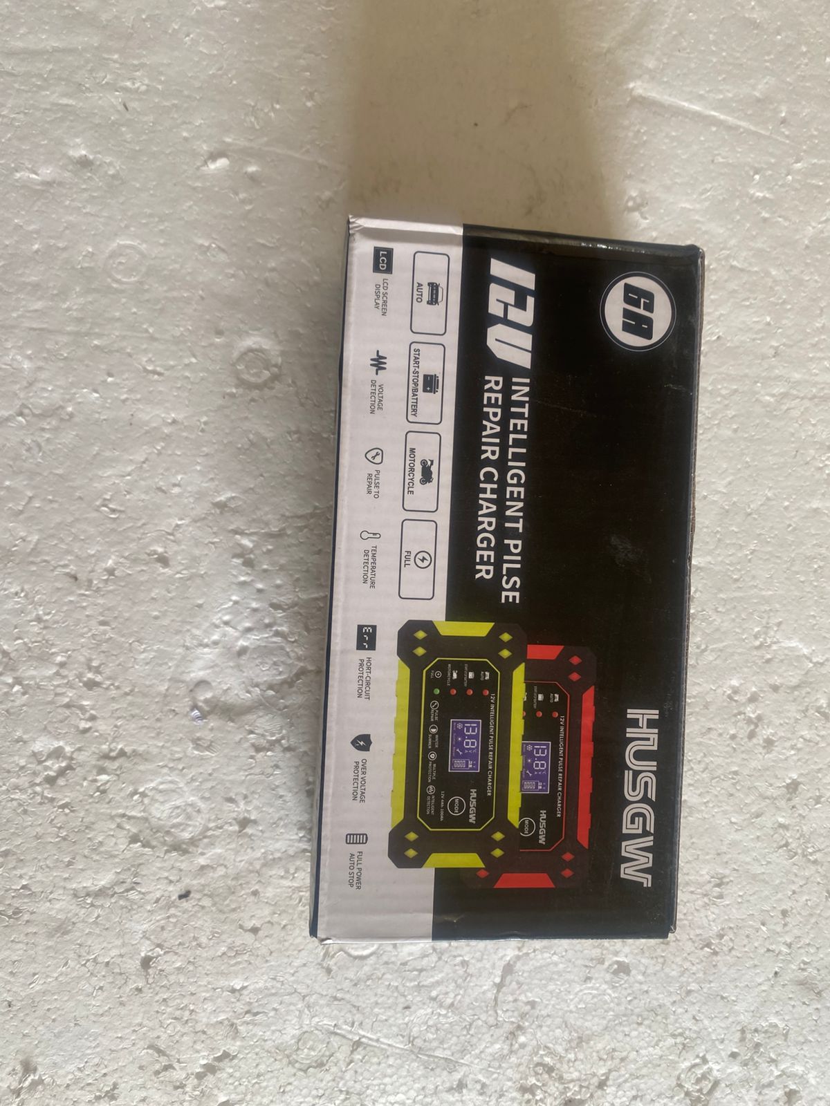 12V 6A Car Battery Charger, Automatic Smart Battery Charger/Maintainer with Temperature Compensation, Car Battery Repair and Desulfator for Car, Motorcycle, SUV, Lithium Batteries & AGM - Image 2