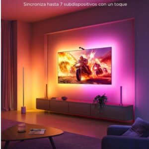 Govee RGBIC TV Backlight 3 Lite with Fish-Eye Correction Function, Sync for 55-65 inch TV, 3.6M RGBICW WiFi LED Strip with Camera, 4 Colors in 1 Lamp Bead, Voice Control and APP [Energy Class G]