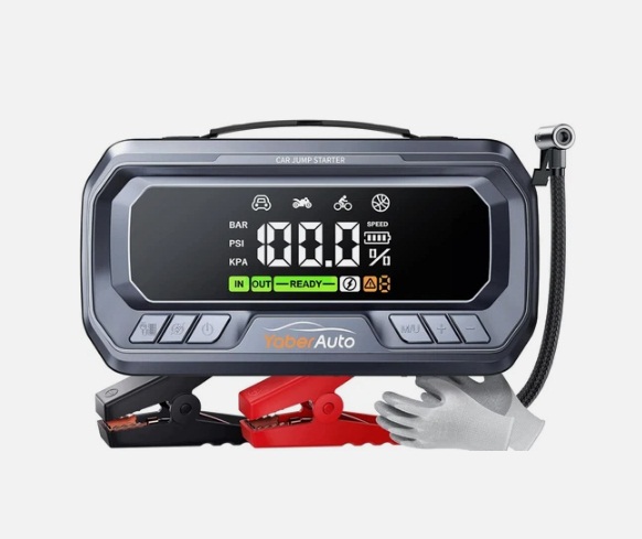 YaberAuto 12-in-1 Jump Starter with Air Compressor 8000A 160PSI 65W - Image 4