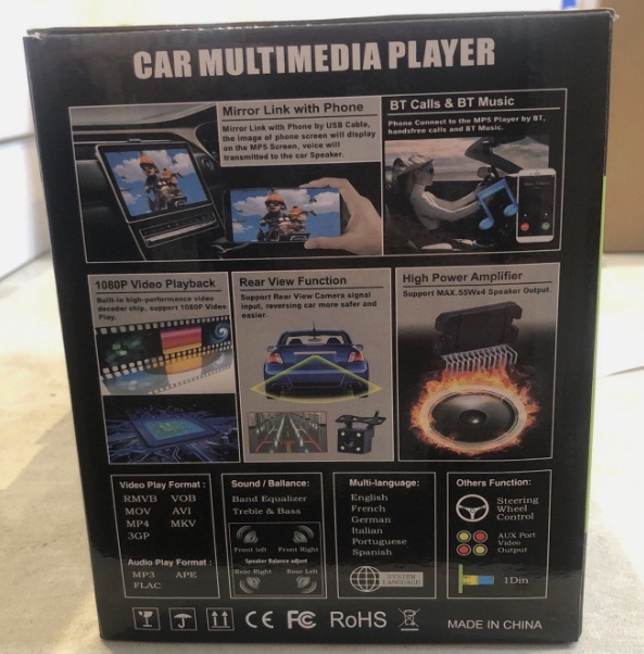 Car Multimedia Player And Backup Camera 9 In. HD LCD Bluetooth - Image 4