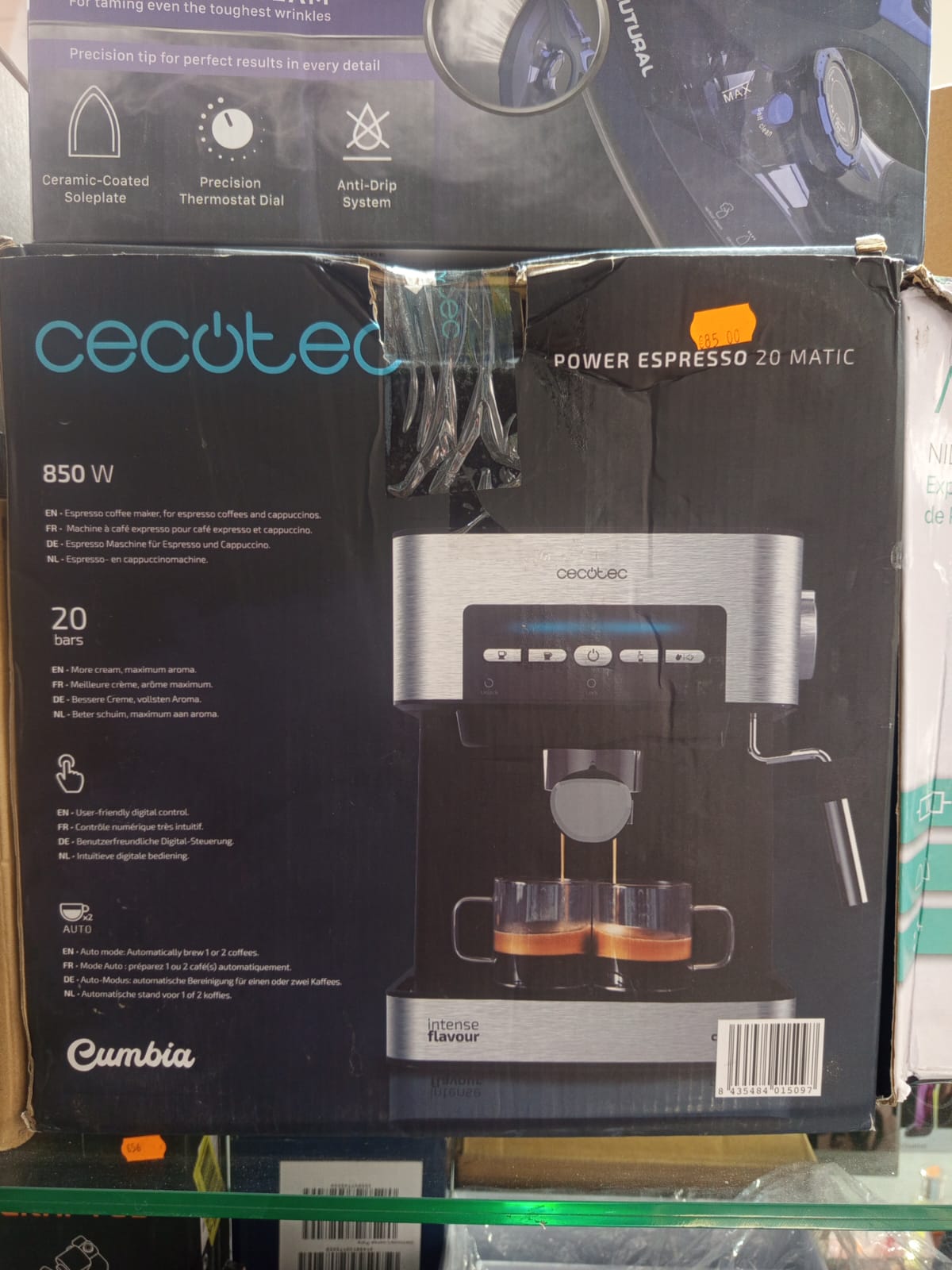 Cecotec - Express Coffee Machine Cecotec Power Espresso 20 Matic 850W 20 BAR - V1704521 - Image 8