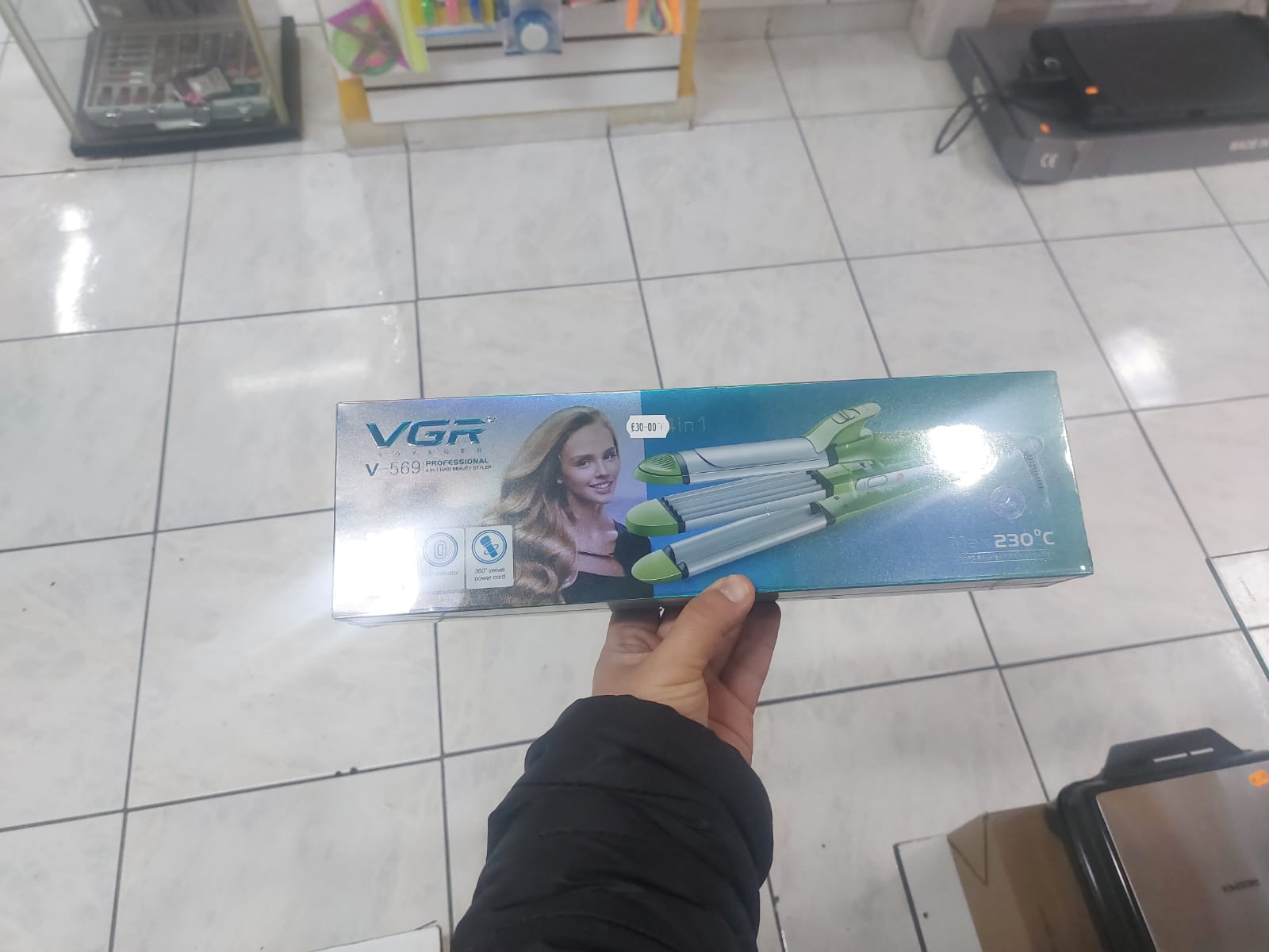 VGR V-569 ABS Green 4 in 1 Professional Hair Styler - Image 5