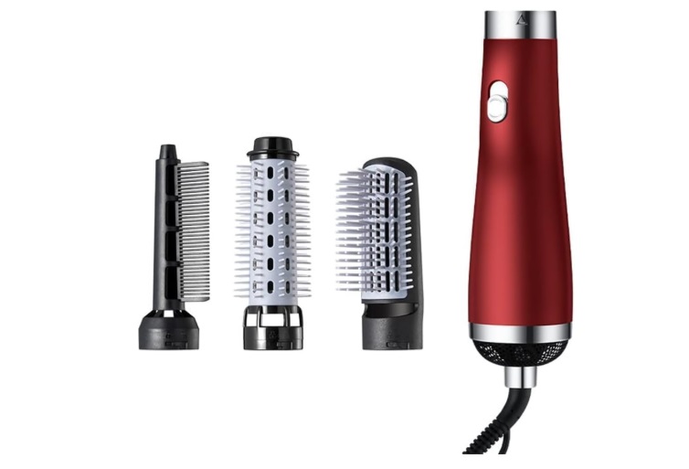 3 in 1 Ionic Hair Dryer Brush Hot Air Brush 3 Modes Hair Straightener Comb Curler Hairdryer Brush for Hair (Color :MULTICOLOUR) - Image 6