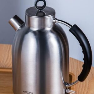 ASCOT Kettle Electric, Cordless-Fast-Boil, Stainless Steel Filter Kettles Tea Heater & Hot Water Boiler, 1.5L, 2200W, Automatic Shutoff, Boil-Dry Protection Kettle
