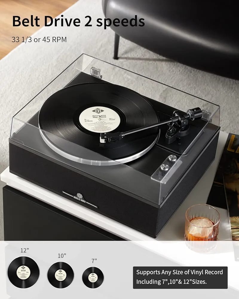 Angels Horn Bluetooth vinyl record player with built-in speakers - Image 3