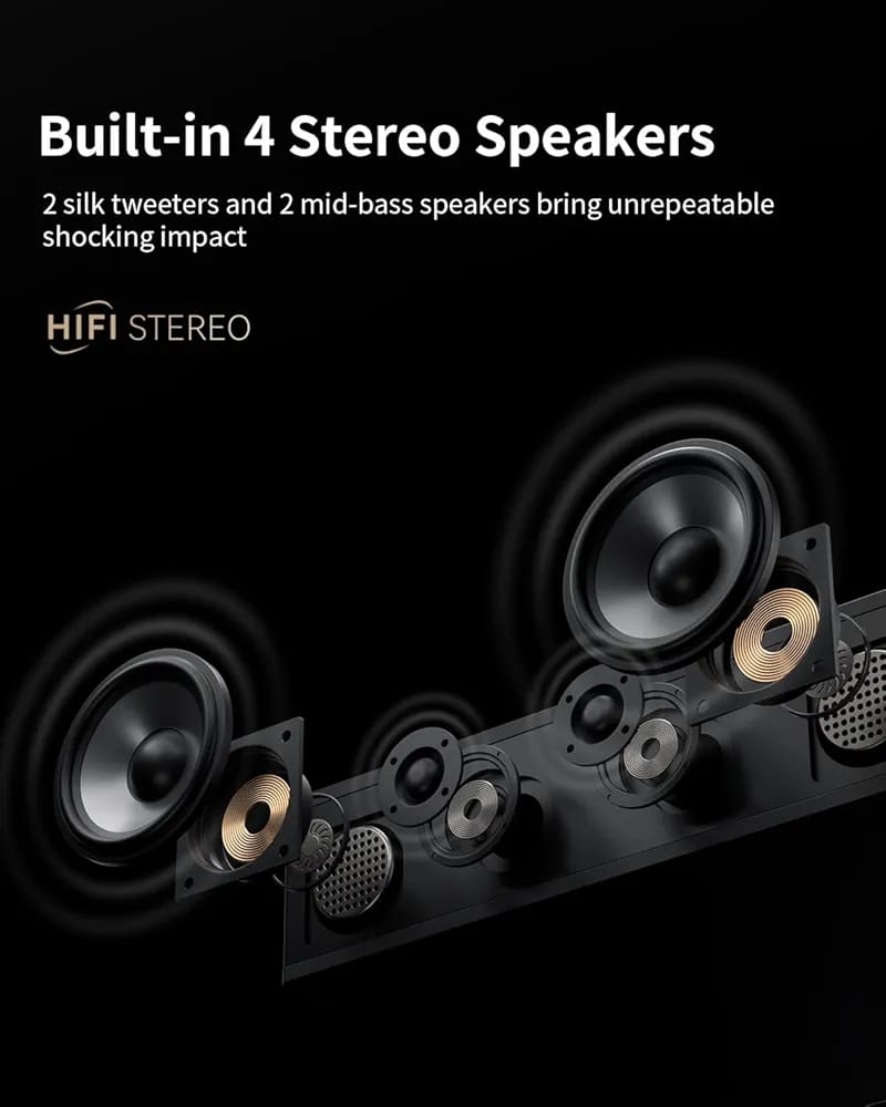 Angels Horn Bluetooth vinyl record player with built-in speakers - Image 4