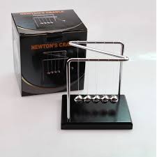 Newton’s Cradle 5 Balls with Z-Shape Wooden Base – Desktop