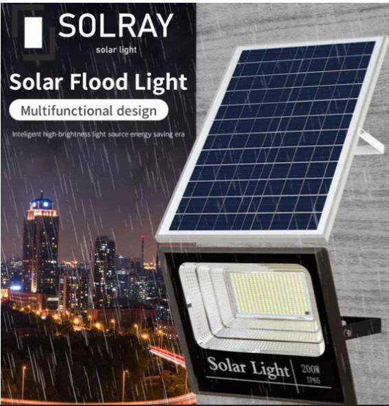 SOLAR LED FLOOD LIGHT 30W