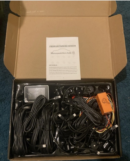 Multiple Radar Parking Sensor Kit LED Display Screen Monitor Detector Assistant 8pcs Probes - Image 5