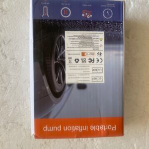 portable tire inflator pump, designed for quickly inflating vehicle tires