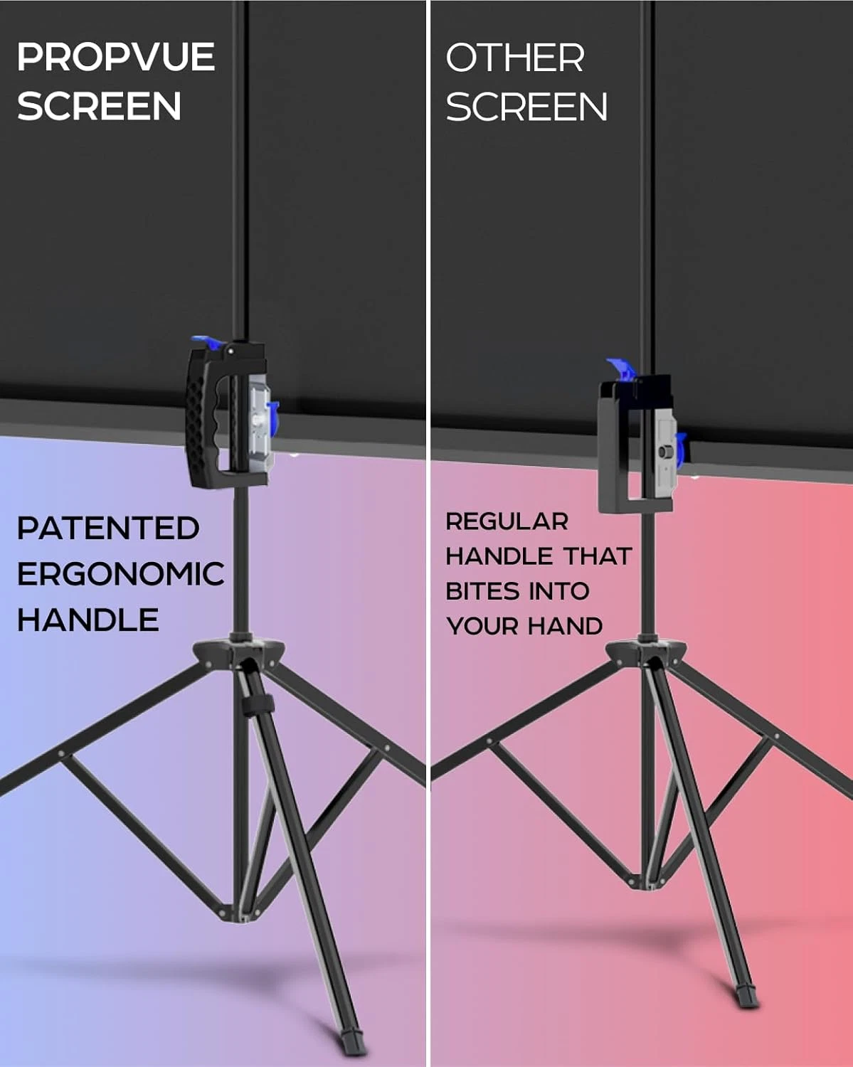 60-Inch Projector Screen with Stand – Indoor & Outdoor Portable Projection Screen - Image 4