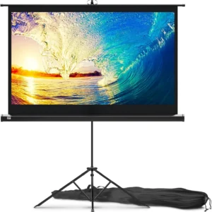 60-Inch Projector Screen with Stand – Indoor & Outdoor Portable Projection Screen