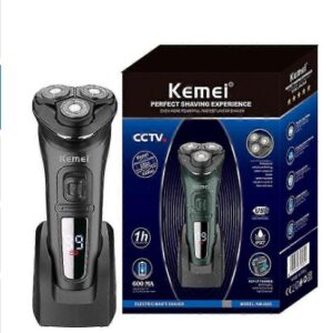 Floating blade and head wet dry electric shaver for men