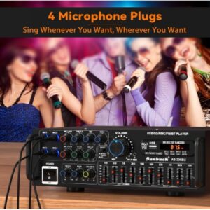 Sunbuck AS-336BU Digital Echo Karaoke Mixer Amplifier In Black