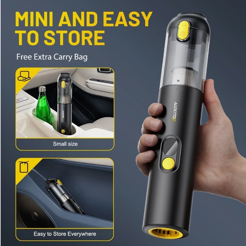 4 in 1 Car Vacuum Cleaner Mini Portable Handheld 14000PA Powerful Suction Blow - Image 7
