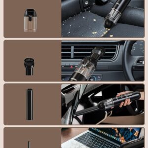 Car Handheld Vacuum Cordless Cleaner: 19000Pa Portable Mini Vacuum 7500mAh - Hand Held Powerful Lightweight Vacuum Cleaners - Double Layer Filtration USB Rechargeable Vacuuming for Car Pet Bed Home