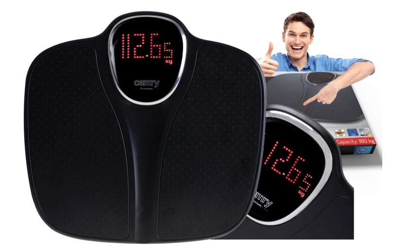 Camry CR 8171b Bathroom Weight up to 180 kg, Bathroom Scale, Personal Scale, Digital Scale, Black - Image 3