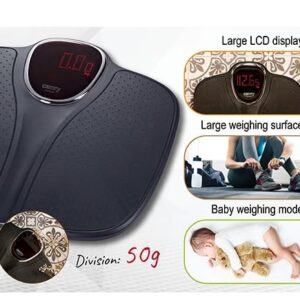 Camry CR 8171b Bathroom Weight up to 180 kg, Bathroom Scale, Personal Scale, Digital Scale, Black
