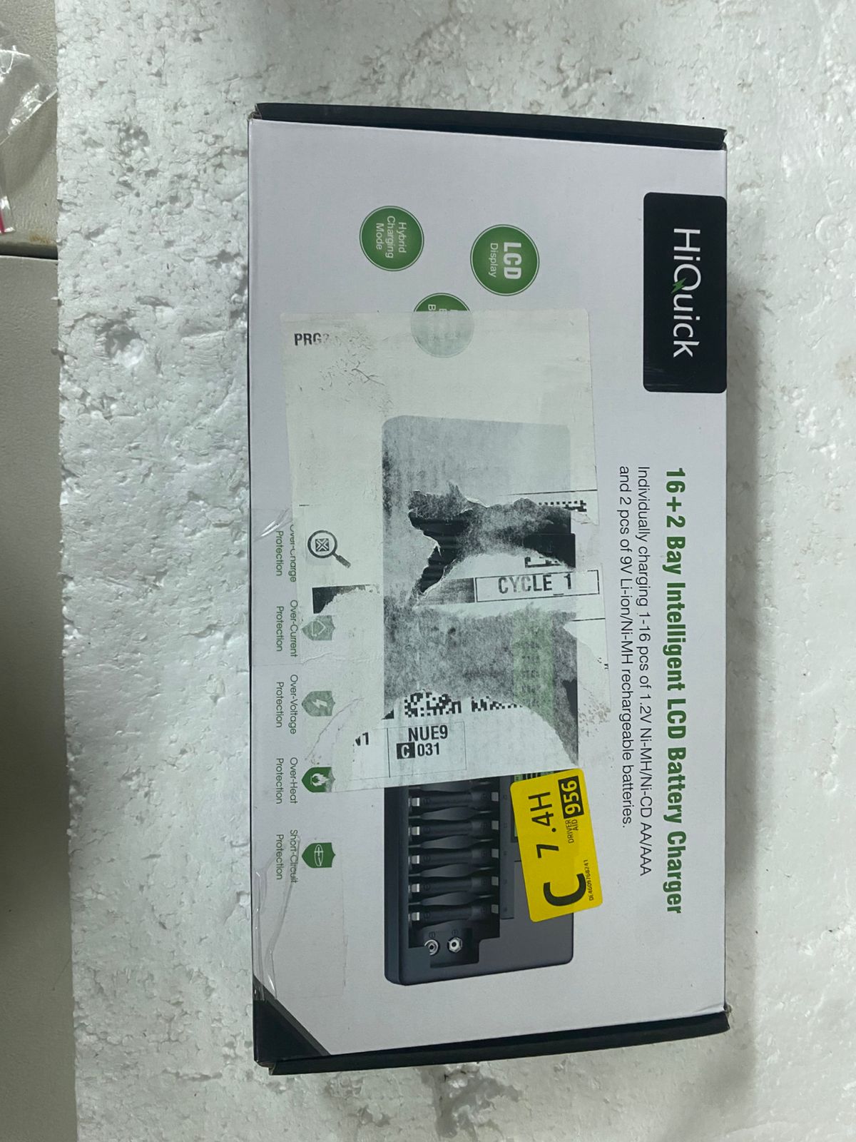 HiQuick 16+2 Bay AA AAA 9V Battery Charger, Fast Charging for NiMH NiCD Rechargeable Batteries, 2 Separate Charging Slot for 9V Battery with Smart LCD Display - Image 4