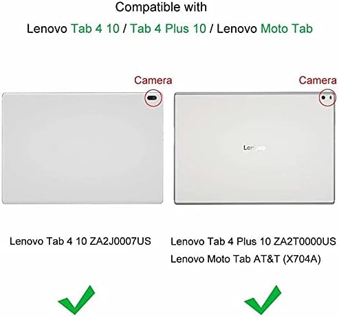 For Lenovo Case Tab 4 10TB-X704F X704L / Plus TB-X304F X30 4L, PU Leather Tablet Cover Flip Case for Lenovo Tab4 - Image 4