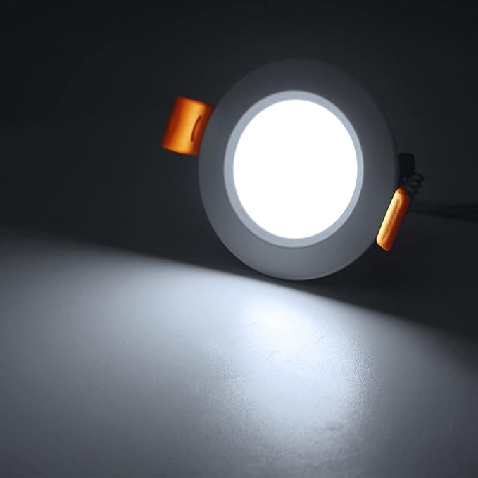 2 Inch LED Recessed Lighting, 3W Dimmable Downlight, 5000K Daylight White Retrofit Light Fixtures, Modern Round LED Ceiling Light with LED Driver, 35W Halogen Equivalent (4 Pack) - Image 4