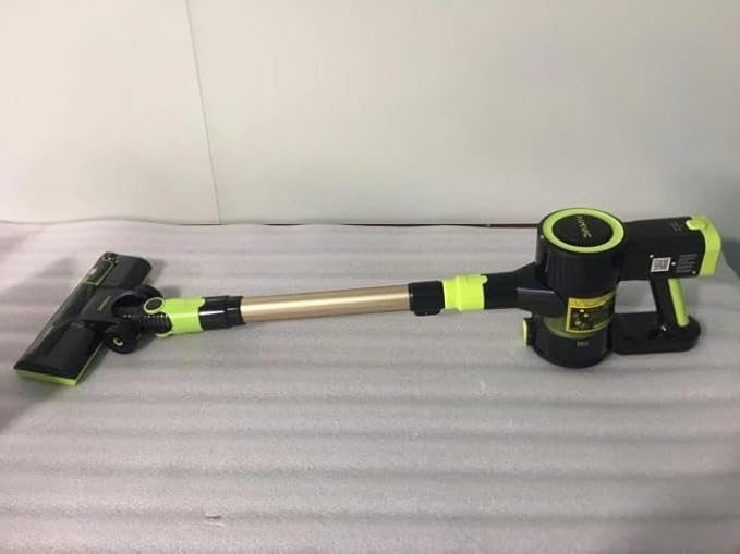 FV1 Cordless Vacuum Cleaner - Battery Vacuum Cleaner with Brushless Motor, Strong Suction Power, Removable Battery, 35 min Operating Time on Hard Floors(Green)