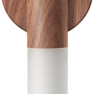 LANDGOO Wooden Motion Sensor Night Lights Magnet Body Sensor Hallway Night Lights Rechargeable Led Light Portable Stairway Wall Sconce Battery Powered Cabinet Lights (Walnut Wood 1PC)