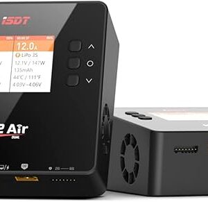 ISDT K2 AIR Lipo Battery Balance Charger Discharger 1-6S AC 200W DC 500Wx2 20A Smart Charger for Life, Lilon, LiPo, LiHv/Pb/NiMH Battery Balance Charger