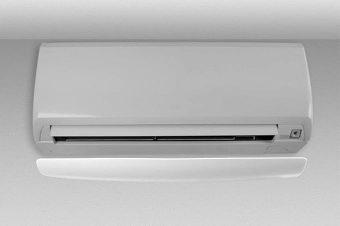 SPLIT, Split air conditioner deflector & Air conditioning, 69x24 cm, Glossy white plastic with anti-condensation panel. Made in Italy - Image 4