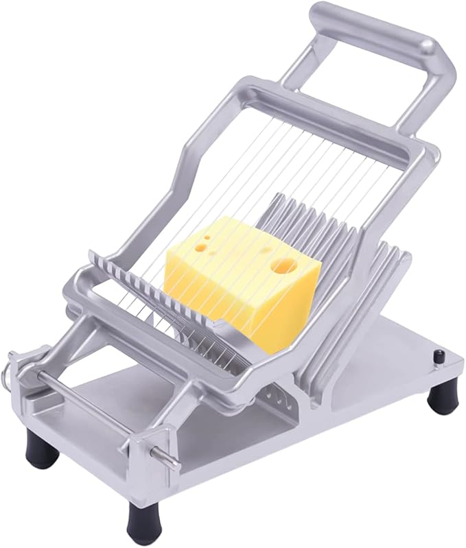 Commercial Cheese Slicer,1cm&2cm Stainless Steel Wire Cheese Cutter Butter Cutting Board Machine,Blade Replaceable Bread/Toast Cutter Kitchen Cooking Baking Tools - Image 3