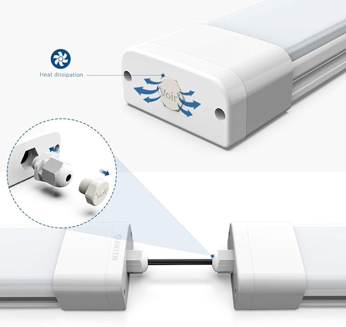 Anten 36 W LED ultra-slim moisture-proof light for cellar, garage or industrial rooms, cellar ceiling light - Image 6