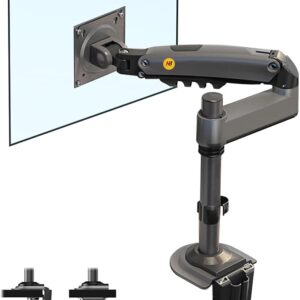NB North Bayou Monitor Desk Mount Long Arm for Monitors Within 4.4 to 19.8lbs Ultra Wide Full Motion Swivel Height Adjustable Monitor Stand H100