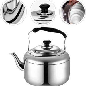 Stainless Steel Kettle Whistle Boiling Tea Maker Teapot for Stovetop Tea Pot with Infusers Stove Top Hot Water Mirror Camping Stove Sound Water Kettle Vintage Small Kettle Make Tea