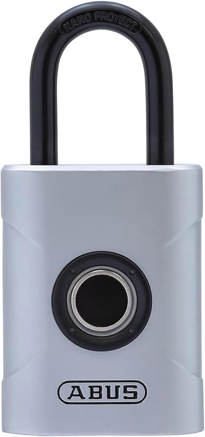 ABUS Touch 57/45 Fingerprint Lock, Smart Lock for Home, Office and More, Silver