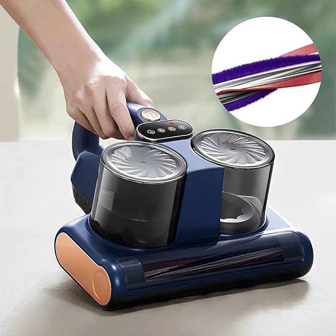 Mite Vacuum Cleaner for Mattresses, Mattress Cleaner with UV-C, Double Cup Design, Washable HEPA Filter, Lightweight, with Cable - Image 5