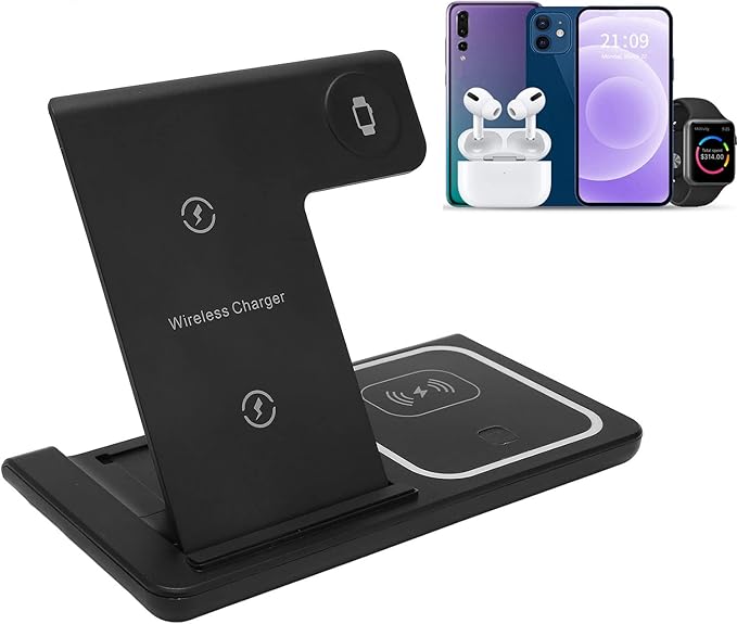 Wireless Charger , Wireless Charging Pad Folding Smart Night Light for Daily Use - Image 5