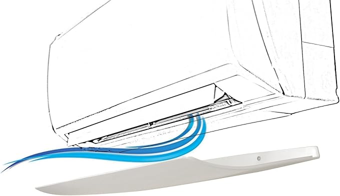 SPLIT, Split air conditioner deflector & Air conditioning, 69x24 cm, Glossy white plastic with anti-condensation panel. Made in Italy - Image 5