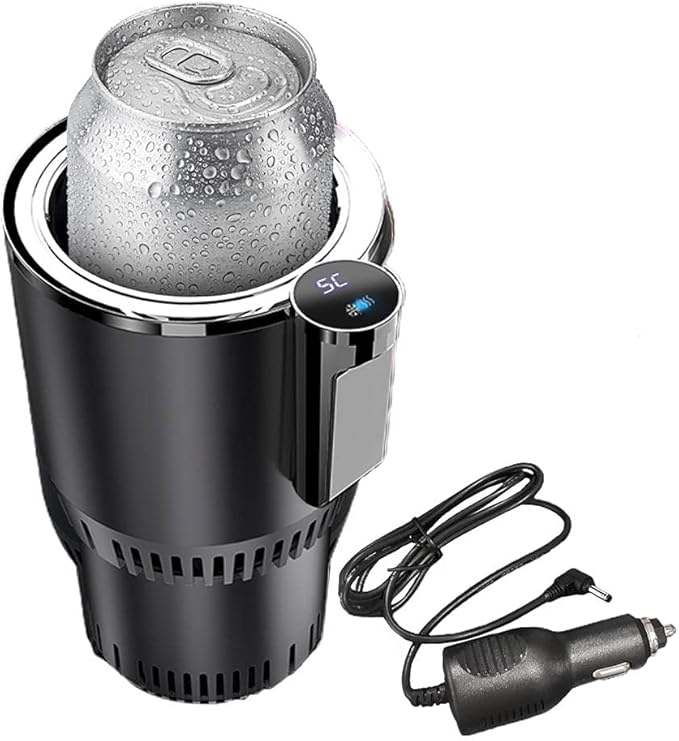 Auto Car Cup Cooler Warmer 2 In 1 Car Cooling And Heating Cup Holder with Display Temperature for Water Coffee Beverage Milk - Image 3