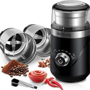 Homtone ‎CG638B Coffee Grinder, Stainless Steel