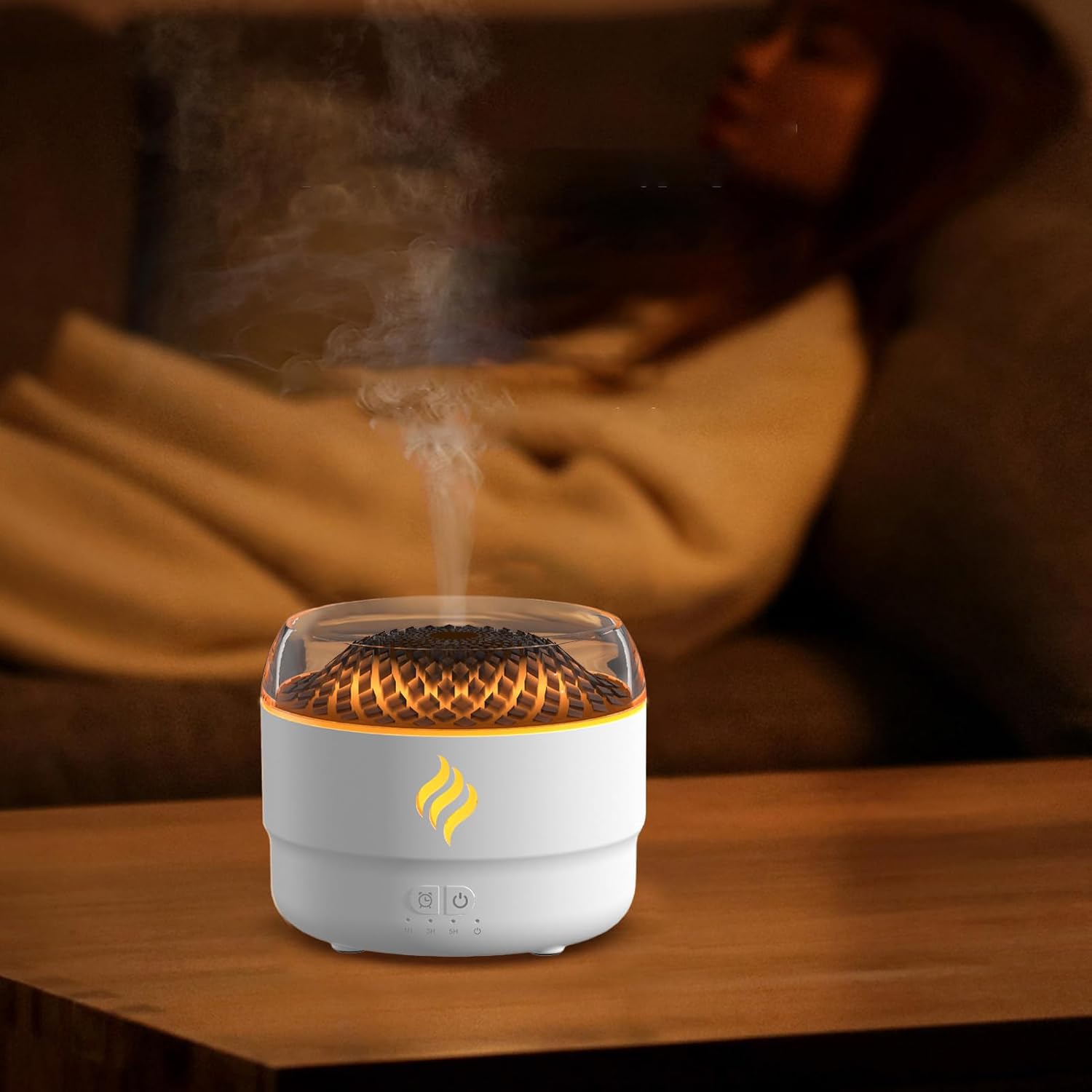 Decorative Humidifiers for Home, Silent Humidifiers for Bedroom - Volcano Silent Aromatherapy Diffuser, Creative Personal Humidifiers, Multipurpose Aromatherapy Diffuser for a - Image 2