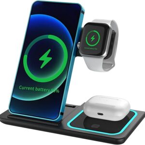 Wireless Charger , Wireless Charging Pad Folding Smart Night Light for Daily Use