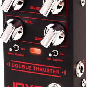 JOYO Bass Guitar Pedals High Gain Overdrive Effect Pedal with Independent Mid Frequency and Gain Boost for Bassist Electric Guitar Bass (DOUBLE THRUSTER R-28)