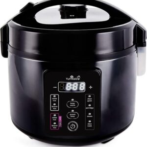 Yum Asia Kumo YumCarb Rice Cooker with Ceramic Bowl and Advanced Fuzzy Logic, (5.5 Cups, 1 Litre), 5 Rice Cooking Functions, 3 Multicooker Functions, 110V US Power
