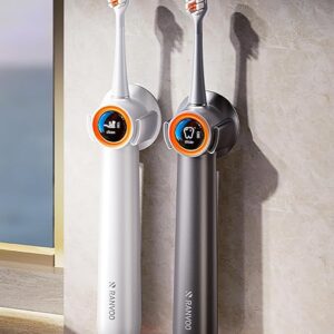 RANVOO AirJet X3 [AI Max Jet Clean] [Flossing & Sonic Brushing 2-in-1] Electric Toothbrush for Adults, 100% Plaque Removal, Whitening, 60-Day Battery, Soft & Gum Care for Sensitive Teeth/Braces White