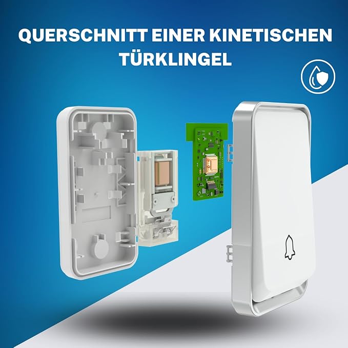 Battery- doorbell with three receivers, Bell4U, plug & play set up in 5 minutes, 51 melodies, waterproof, save costs on batteries - Image 6