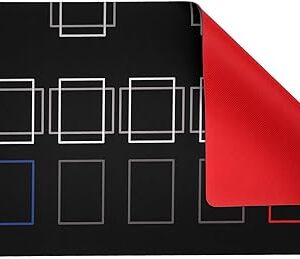 The Gaming Mat Company Compatible Yu-Gi-Oh! Banish Single Player Playmat Red Rubber Base for Yu-Gi-Oh! Cards - 28.35" x 14.17" Large TCG Playmat Game Mats - Card Gaming Table Mat