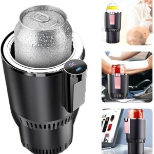 Auto Car Cup Cooler Warmer 2 In 1 Car Cooling And Heating Cup Holder with Display Temperature for Water Coffee Beverage Milk