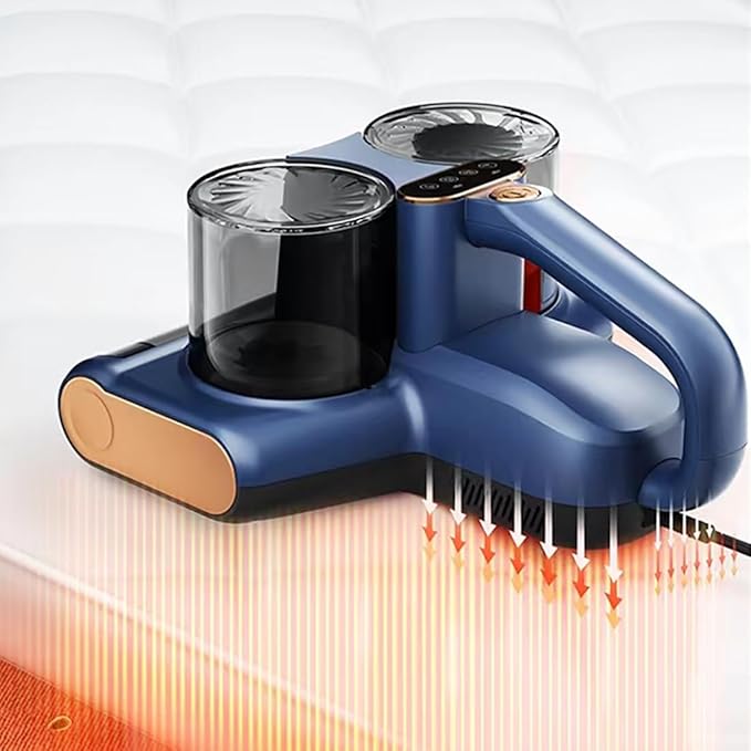 Mite Vacuum Cleaner for Mattresses, Mattress Cleaner with UV-C, Double Cup Design, Washable HEPA Filter, Lightweight, with Cable - Image 4